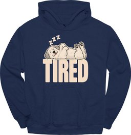 Great Pyrenees Tired Dog Hoodie Gift For Dog Lover