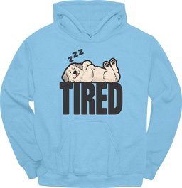 Great Pyrenees Tired Dog Hoodie Gift For Dog Lover