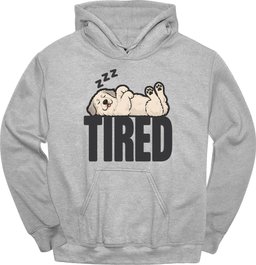 Great Pyrenees Tired Dog Hoodie Gift For Dog Lover