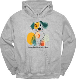 Im Easily Distracted By Dogs 2 Hoodie Gift For Dog Lover