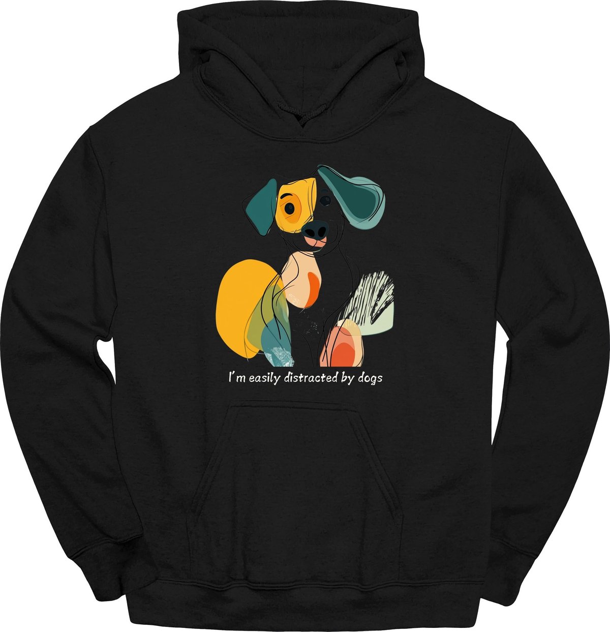 Im Easily Distracted By Dogs 2 Hoodie Gift For Dog Lover
