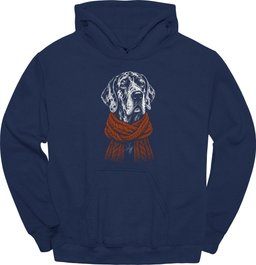 Great Dane Winter Dog Hoodie Gift For Dog Lover