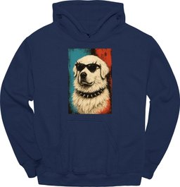 Great Pyrenees Punk Dog Hoodie Gift For Dog Lover