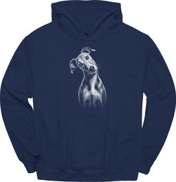 Greyhound Tilted Dog Hoodie Gift For Dog Lover