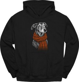 Greyhound Winter Dog Hoodie Gift For Dog Lover