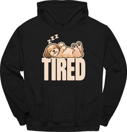Havanese Tired Dog Hoodie Gift For Dog Lover