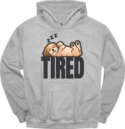 Havanese Tired Dog Hoodie Gift For Dog Lover