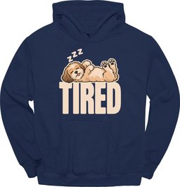 Havanese Tired Dog Hoodie Gift For Dog Lover
