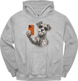Irish Terrier Selfie Dog Hoodie Gift For Dog Lover