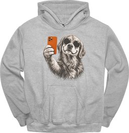 Golden Retriever Selfie Dog Hoodie Gift For Dog Lover