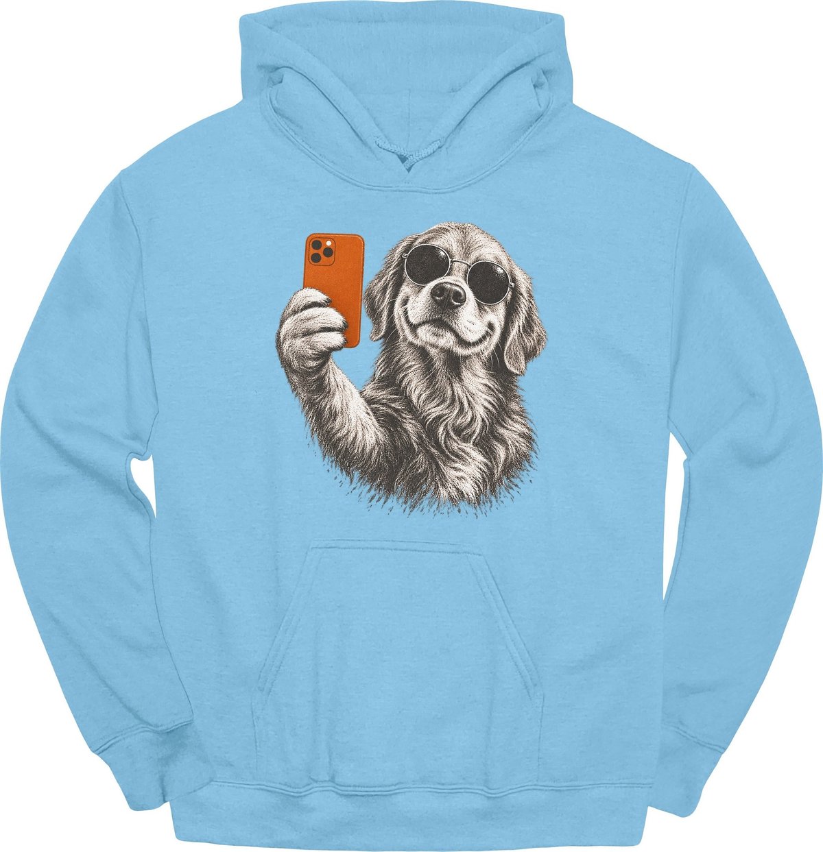Golden Retriever Selfie Dog Hoodie Gift For Dog Lover