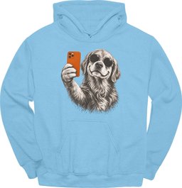 Golden Retriever Selfie Dog Hoodie Gift For Dog Lover
