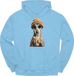 Greyhound Hipster Dog Hoodie Gift For Dog Lover