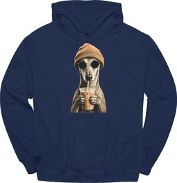 Greyhound Hipster Dog Hoodie Gift For Dog Lover