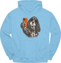 Gordon Setter Selfie Dog Hoodie Gift For Dog Lover