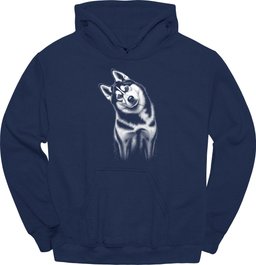 Husky Tilted Dog Hoodie Gift For Dog Lover