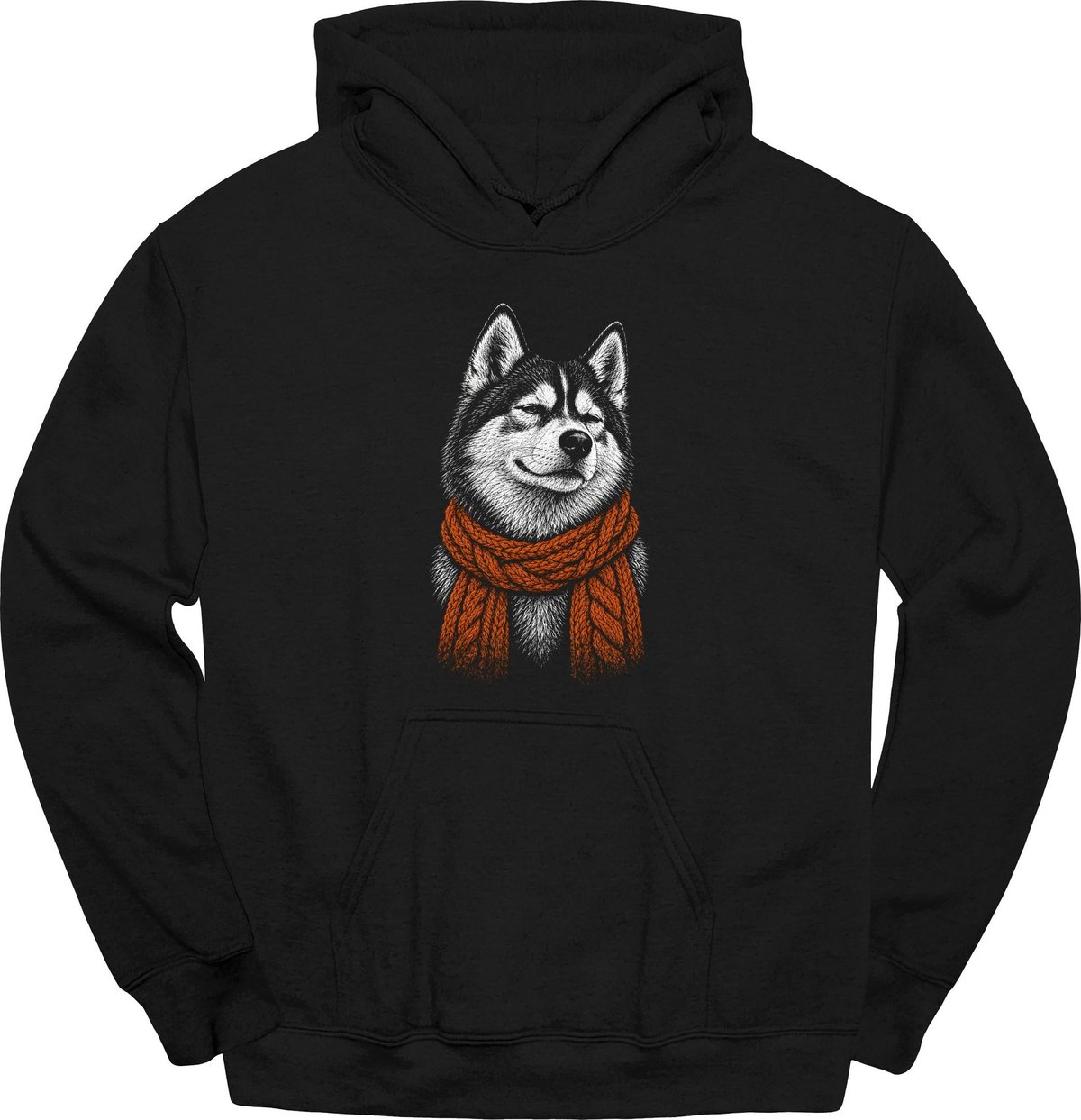 Husky Winter Dog Hoodie Gift For Dog Lover