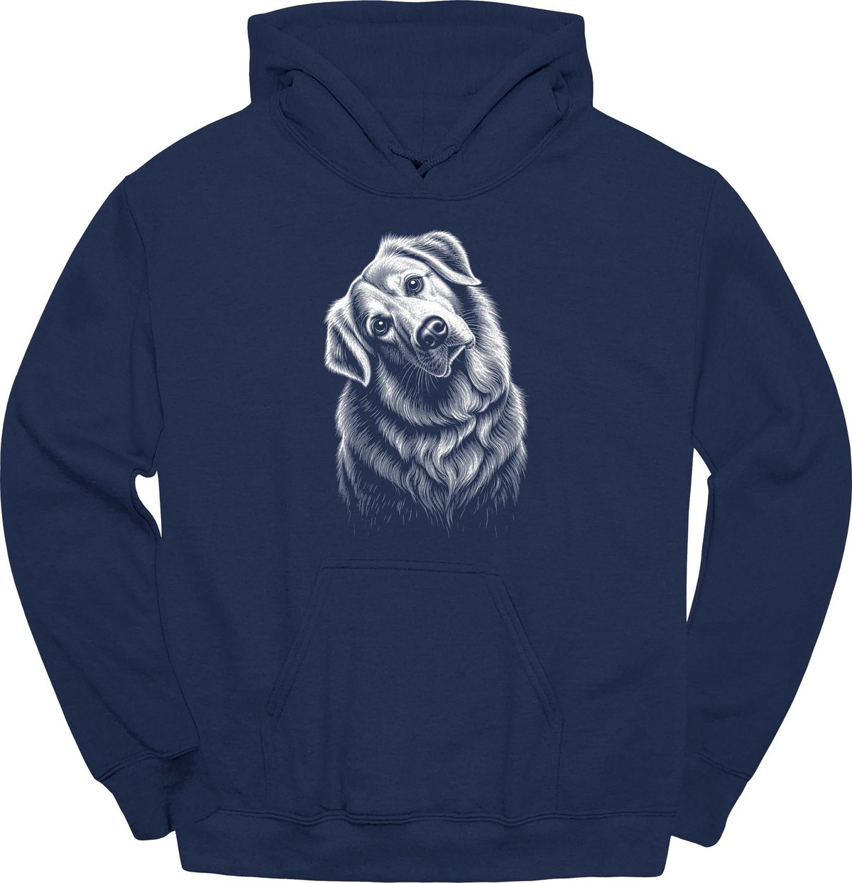Great Pyrenees Tilted Dog Hoodie Gift For Dog Lover