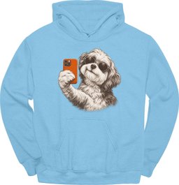 Havanese Selfie Dog Hoodie Gift For Dog Lover