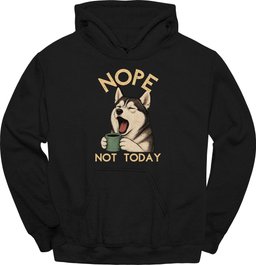 Husky Not Today Hoodie Gift For Dog Lover