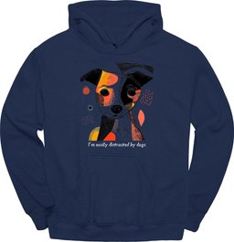 Im Easily Distracted By Dogs 7 Hoodie Gift For Dog Lover