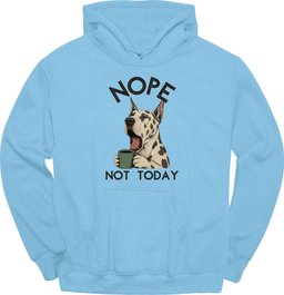 Great Dane Not Today Hoodie Gift For Dog Lover