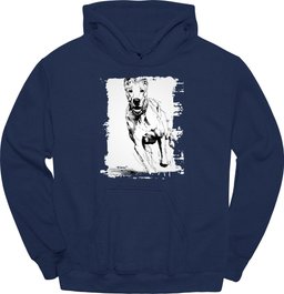 Great Dane Running Dog Hoodie Gift For Dog Lover
