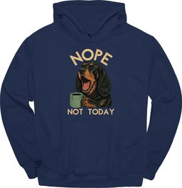 Gordon Setter Not Today Hoodie Gift For Dog Lover