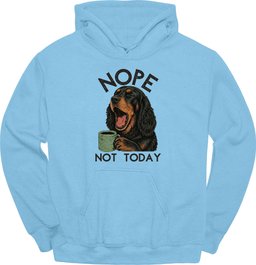 Gordon Setter Not Today Hoodie Gift For Dog Lover