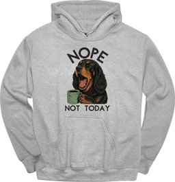 Gordon Setter Not Today Hoodie Gift For Dog Lover