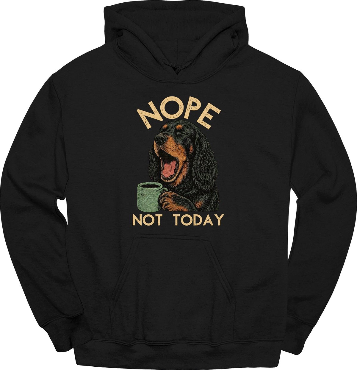 Gordon Setter Not Today Hoodie Gift For Dog Lover