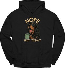 Gordon Setter Not Today Hoodie Gift For Dog Lover