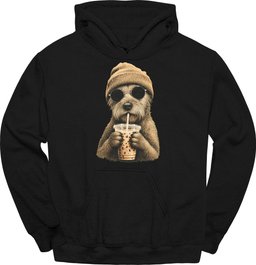 Irish Terrier Hipster Dog Hoodie Gift For Dog Lover