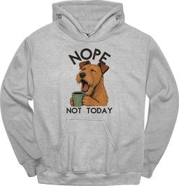 Irish Terrier Not Today Hoodie Gift For Dog Lover