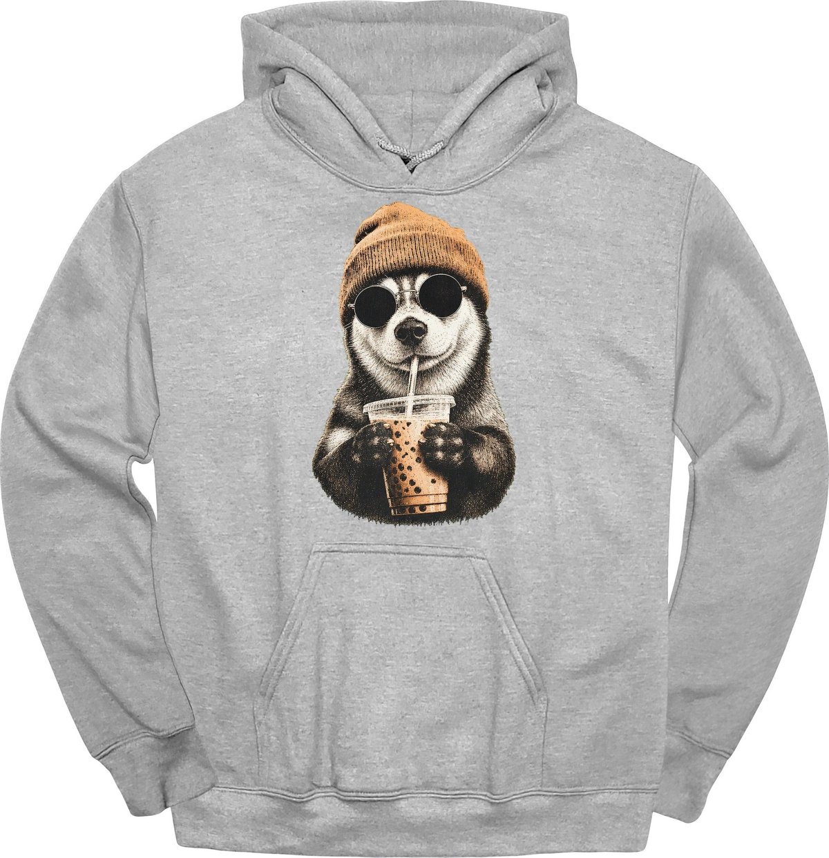 Husky Hipster Dog Hoodie Gift For Dog Lover