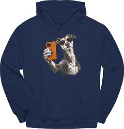 Greyhound Selfie Dog Hoodie Gift For Dog Lover