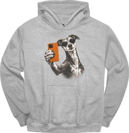 Greyhound Selfie Dog Hoodie Gift For Dog Lover