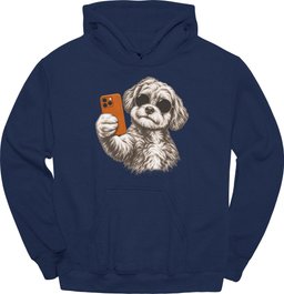 Maltipoo Selfie Dog Hoodie Gift For Dog Lover