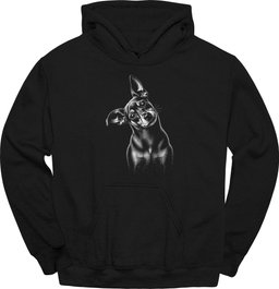 Miniature Pinscher Tilted Dog Hoodie Gift For Dog Lover