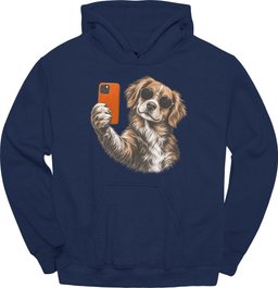 Nova Scotia Duck Tolling Retriever Selfie Dog Hoodie Gift For Duck Lover