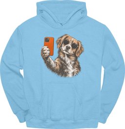 Nova Scotia Duck Tolling Retriever Selfie Dog Hoodie Gift For Duck Lover