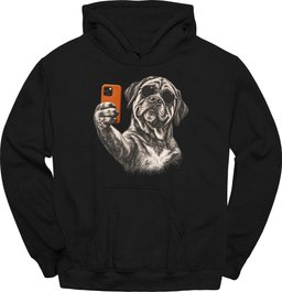 Mastiff Selfie Dog Hoodie Gift For Dog Lover