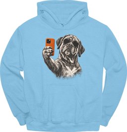 Mastiff Selfie Dog Hoodie Gift For Dog Lover