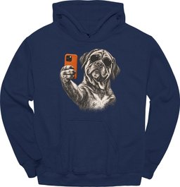 Mastiff Selfie Dog Hoodie Gift For Dog Lover