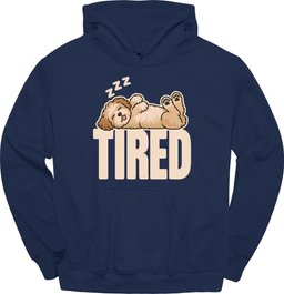 Maltipoo Tired Dog Hoodie Gift For Dog Lover