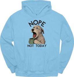 Irish Wolfhound Not Today Hoodie Gift For Dog Lover