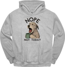 Irish Wolfhound Not Today Hoodie Gift For Dog Lover