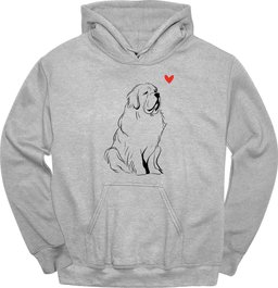 Newfoundland Sketch Dog Hoodie Gift For Dog Lover