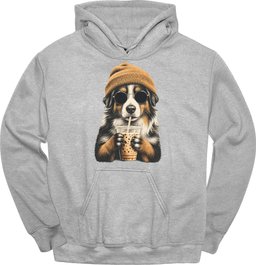Miniature American Shepherd Hipster Dog Hoodie Gift For Dog Lover