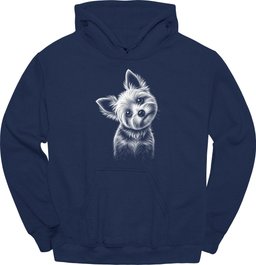 Morkie Tilted Dog Hoodie Gift For Dog Lover